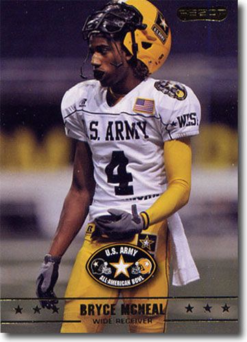 2009 Bryce McNeal Razor / Leaf US Army All-American Football RC