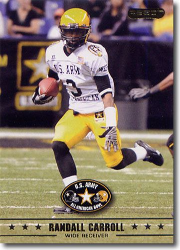 2009 Randall Carroll Razor / Leaf US Army All-American Football RC