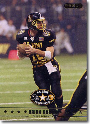 2009 Brian Brohm Razor / Leaf US Army All-American Football RC