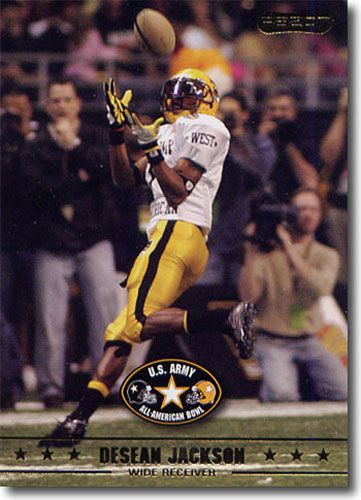 2009 Desean Jackson Razor / Leaf US Army All-American Football RC