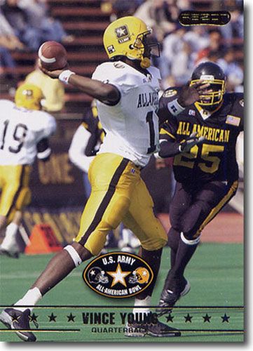 2009 Vince Young Razor / Leaf US Army All-American Football RC