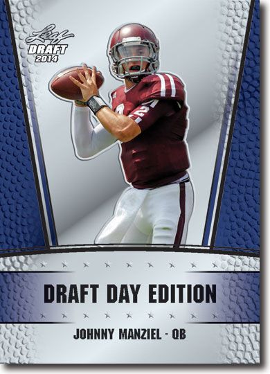 JOHNNY MANZIEL 2014 Leaf DRAFT 3-Card GOLD/ORANGE/BLUE VARIATION SET