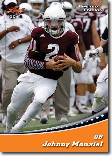 JOHNNY MANZIEL 2014 Leaf LIMITED 3-Card GOLD/ORANGE/BLUE VARIATION SET