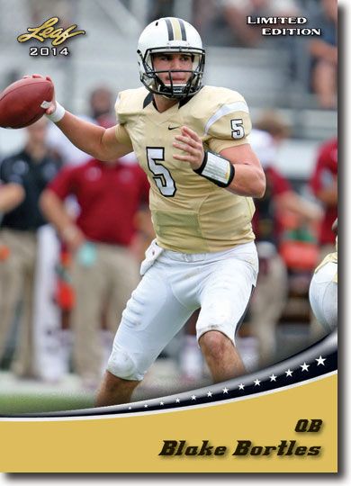 BLAKE BORTLES 2014 Leaf LIMITED 3-Card GOLD/ORANGE/BLUE VARIATION SET
