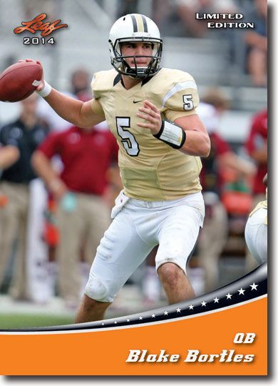 BLAKE BORTLES 2014 Leaf LIMITED 3-Card GOLD/ORANGE/BLUE VARIATION SET