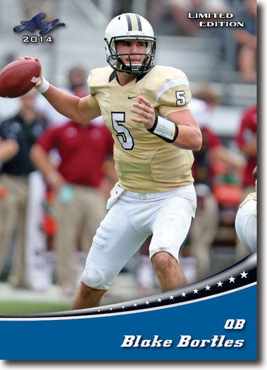 BLAKE BORTLES 2014 Leaf LIMITED 3-Card GOLD/ORANGE/BLUE VARIATION SET