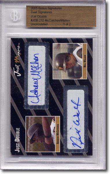 ANDREW McCUTCHEN * Neil Walker * Autograph Rookie Auto RC BGS 1/2
