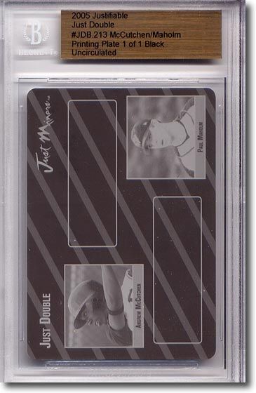 ANDREW McCUTCHEN * Paul Maholm * Rookie Printing Press Plate BGS 1/1