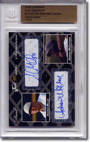Andrew Miller * ANDREW McCUTCHEN Rookie Autograph BGS Auto RC 1/2