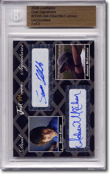 Scott Elbert * ANDREW McCUTCHEN Rookie Autograph BGS Auto RC 1/2