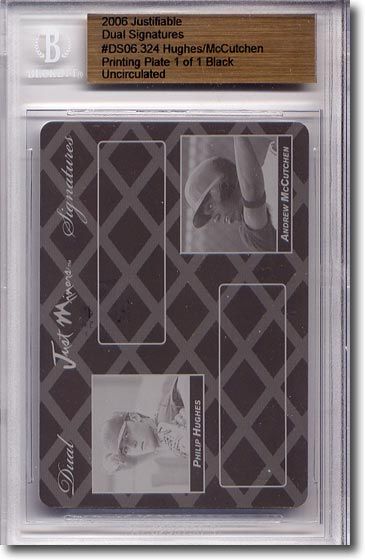 Philip Hughes * ANDREW McCUTCHEN * Rookie Printing Press Plate BGS 1/1