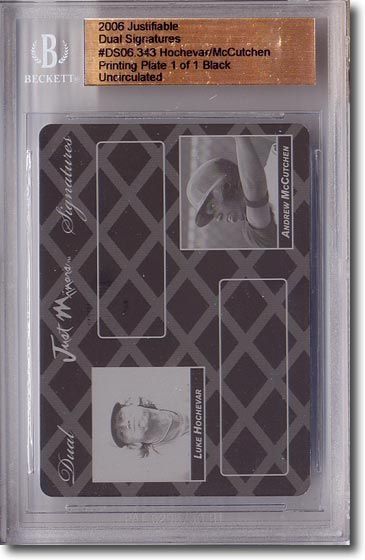 Luke Hochevar * ANDREW McCUTCHEN * Rookie Printing Press Plate BGS 1/1