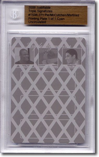 Felix Pie * ANDREW McCUTCHEN * Fernando Martinez * Rookie Print Press Plate 1/1