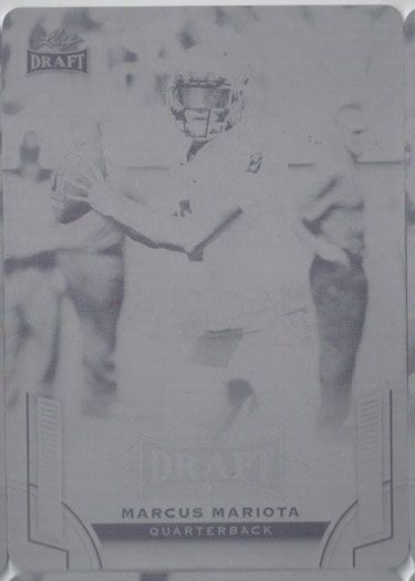 MARCUS MARIOTA #5 2015 Leaf Draft Rookie Press Plate OREGON 1/1