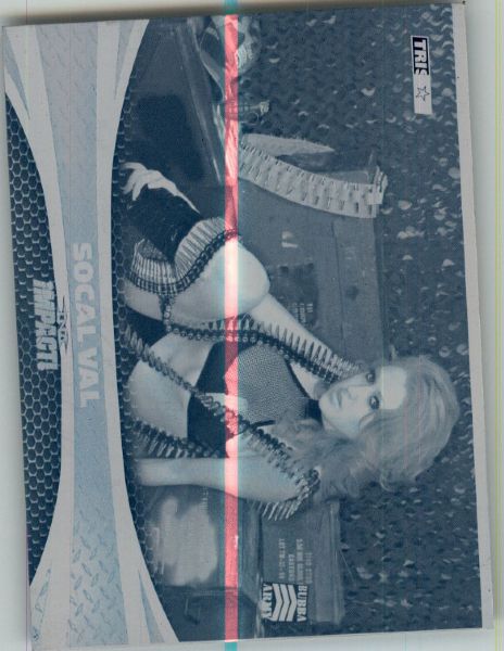 2009 TriStar TNA WWE Impact SOCAL VAL #27 Printing Press Plate 1/1