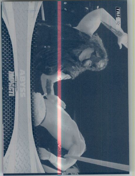 2009 TriStar TNA WWE Impact ABYSS #34 Printing Press Plate 1/1