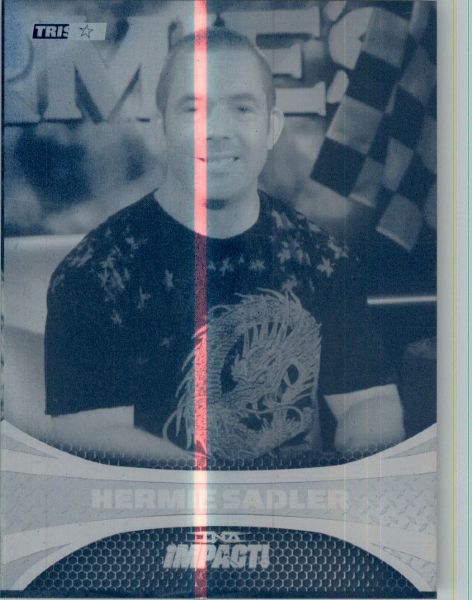 2009 TriStar TNA WWE Impact HERMIE SADLER #61 Printing Press Plate 1/1