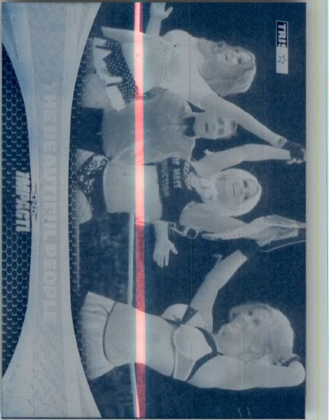 2009 TriStar TNA WWE Impact THE BEAUTIFUL PEOPLE #64 Printing Press Plate 1/1