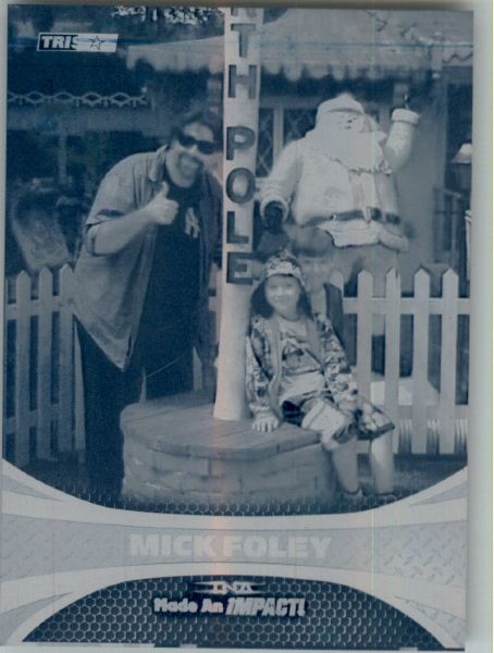 2009 TriStar TNA WWE Impact MICK FOLEY #93 Printing Press Plate 1/1