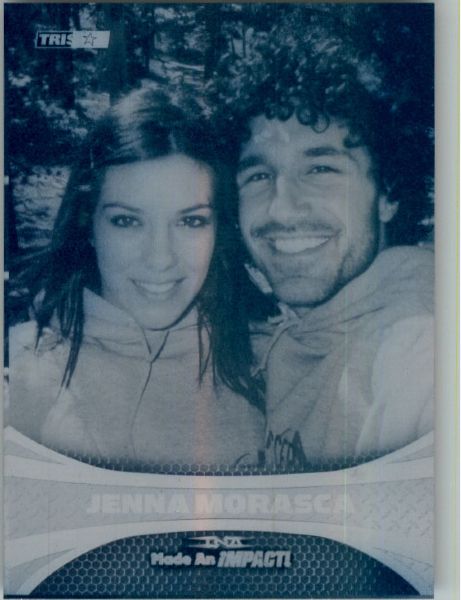 2009 TriStar TNA WWE Impact JENNA MORASCA #95 Printing Press Plate 1/1
