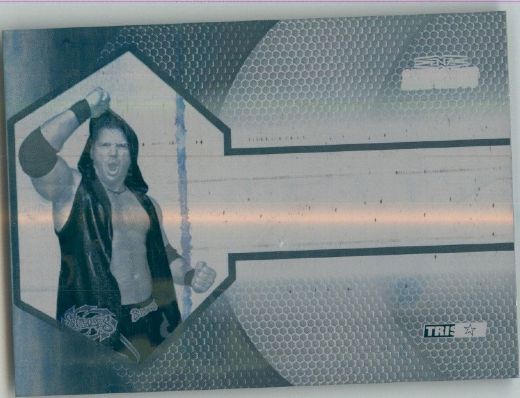 2009 TriStar TNA WWE Impact AJ STYLES #IA-02 Printing Press Plate 1/1