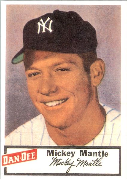 (25) MICKEY MANTLE 1954 Dan-Dee Potato Chips Card Reprints YANKEES