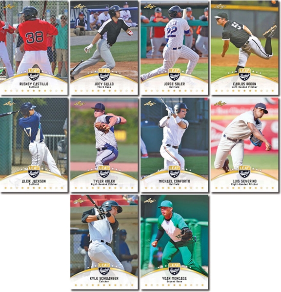 2014 Leaf Rookies 10-Card BB SET *Castillo * Jackson * Kolek * Soler * Schwarber