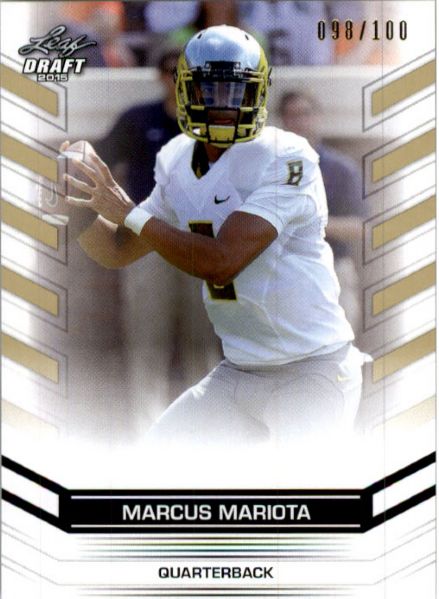 MARCUS MARIOTA #2 2015 Leaf NFL Draft Rookie GOLD Football RC #/100 