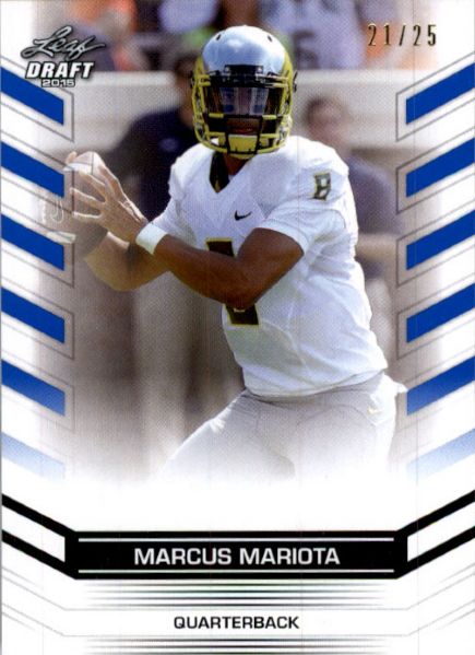 MARCUS MARIOTA #2 2015 Leaf NFL Draft Rookie BLUE Football RC #/25 