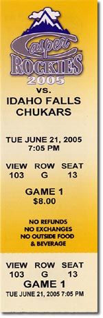 Dexter FOWLER 2006 Professional Debut Rookie Ticket CUBS