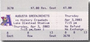 HANLEY RAMIREZ 2005 Full-Season Debut Rookie Ticket RED SOX