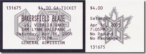 5-Count Lot 2005 Jeff Niemann Professional Debut Rookie Tickets