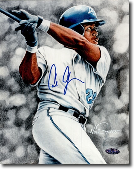 CARL CRAWFORD 2002 Certified Autograph Rookie Auto 8x10 Photo DODGERS