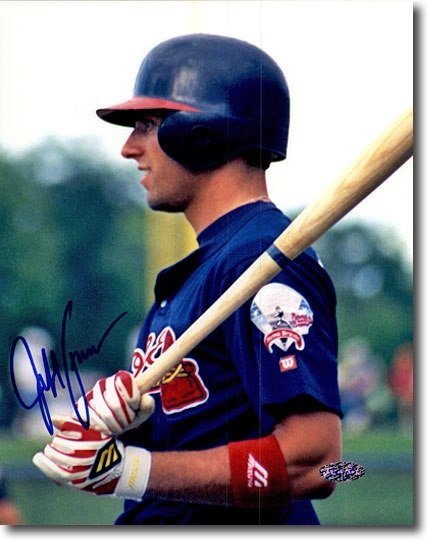 JEFF FRANCOEUR 2002 Certified Autograph Rookie Auto 8x10 Photo BRAVES