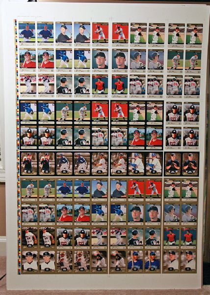 2002 Just the Franchise UNCUT Sheet *DAVID WRIGHT *MARK TEIXEIRA *JOE MAUER CHOO
