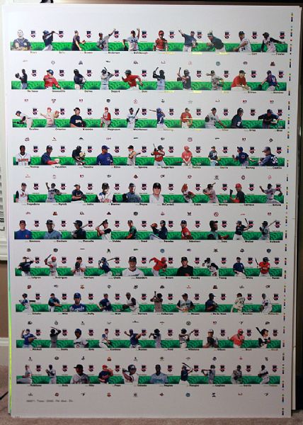 2008 TriStar  GREEN Auto UNCUT Sheet * JAKE ARRIETA * CLAYTON KERSHAW Rookies