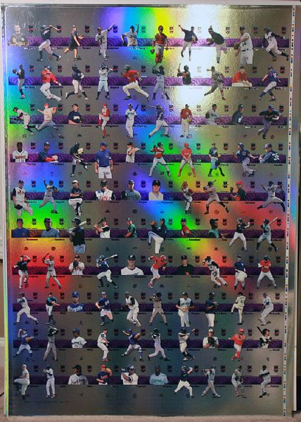 2008 TriStar Projections (b) PURPLE Foil Base UNCUT Sheet * CLAYTON KERSHAW