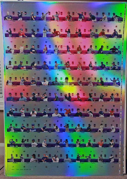 2008 TriStar Projections (b) PURPLE Foil Auto UNCUT Sheet CLAYTON KERSHAW Rookie