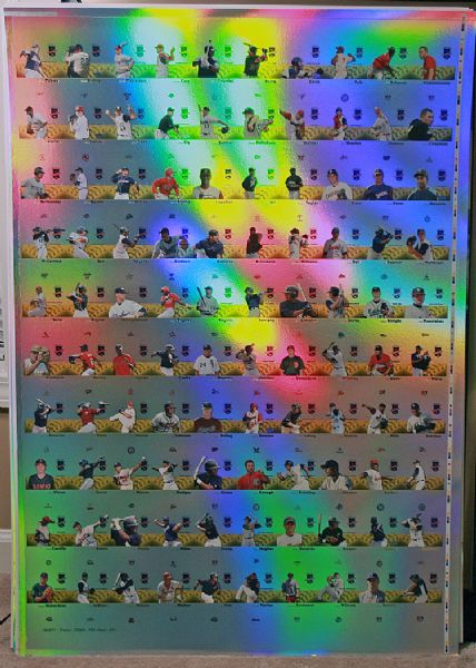 2008 TriStar Projections (a) YELLOW Foil Auto UNCUT Sheet TEHERAN BRANTLEY DAVIS