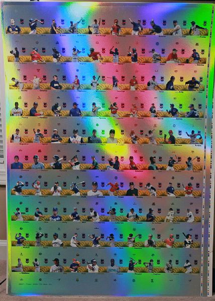 2008 TriStar Projections (b) YELLOW Foil Auto UNCUT Sheet w/ * CLAYTON KERSHAW rc