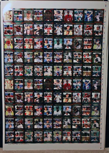 2008 TriStar Prospects Plus GREEN Hi# UNCUT Sheet J HARRISON * MADISON BUMGARNER