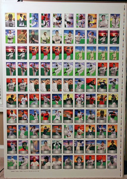 2009 TriStar Obak Baseball Auto/SP UNCUT Sheet  MUSIAL Anthony Rizzo BUMGARNER