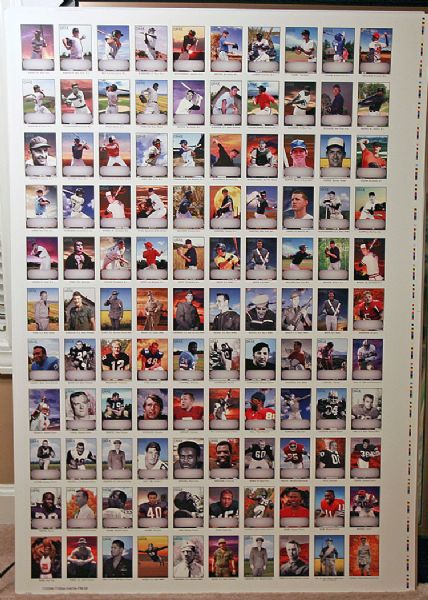 MIKE TROUT 2011 TriStar Obak BB & FB Auto UNCUT Sheet ALL TIME GREATS