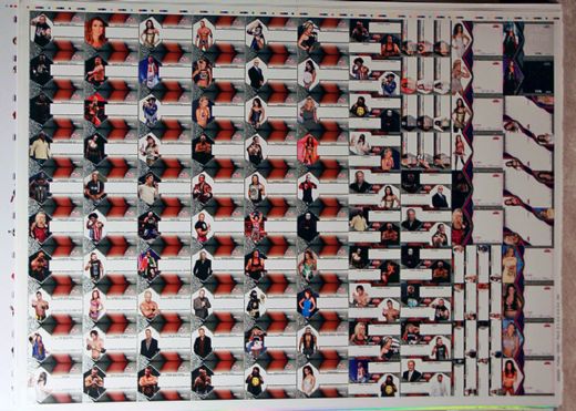 2009 TriStar TNA Impact Autographs UNCUT Sheet *ANGELINA LOVE * ANGLE SKY STING