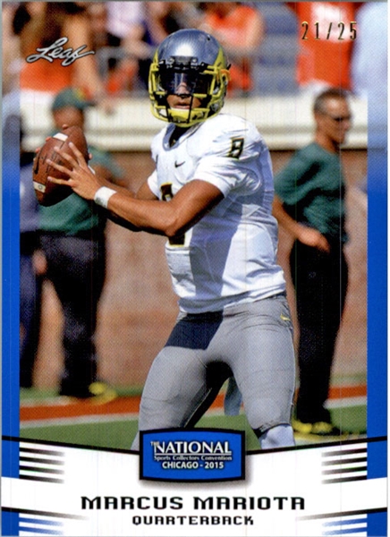MARCUS MARIOTA 2015 Leaf Rookie BLUE NSCC VIP Exclusive RC #/25 