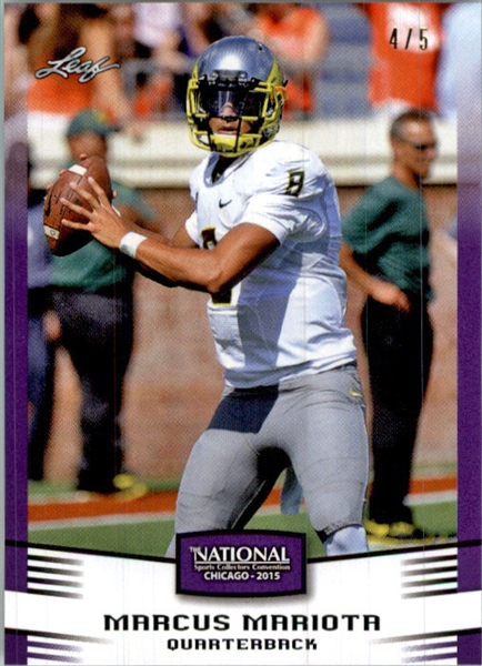 MARCUS MARIOTA 2015 Leaf Rookie PURPLE NSCC VIP Exclusive RC #/5 