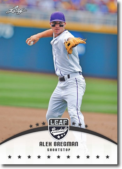 10-Count Lot ALEX BREGMAN 2015 Leaf Draft Prospect Baseball Rookies