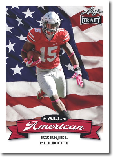 10-Ct Lot EZEKIEL ELLIOTT 2016 Leaf Draft Football AA Rookie Inserts OHIO STATE
