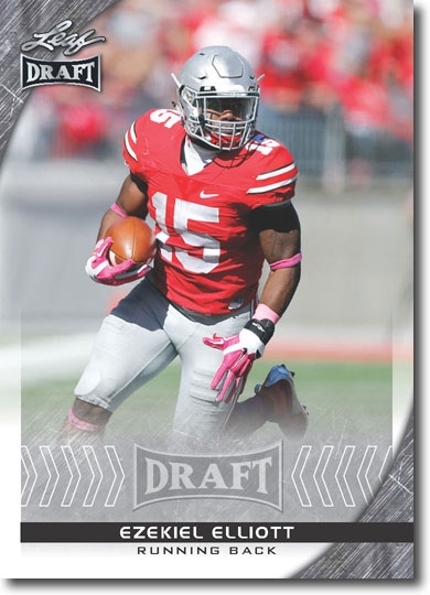 50-Ct Lot EZEKIEL ELLIOTT 2016 Leaf Draft Football Rookies Mint RCs OHIO STATE