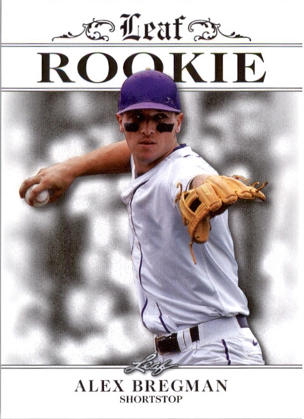 ALEX BREGMAN 2016 Leaf Rookies Exclusive WHITE Rookie Card